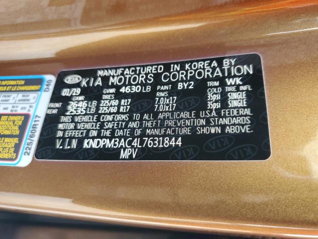 VIN KNDPM3AC4L7631844 2020 KIA Sportage, LX no.14