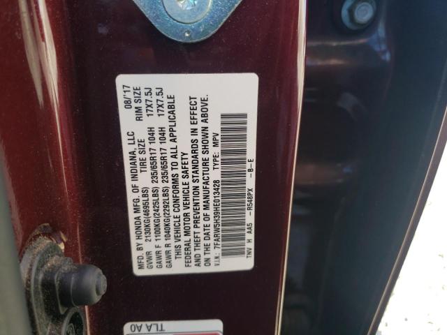 2017 HONDA CR-V LX - 7FARW5H39HE013428