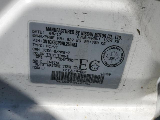 2017 NISSAN MICRA - 3N1CK3CP0HL265763