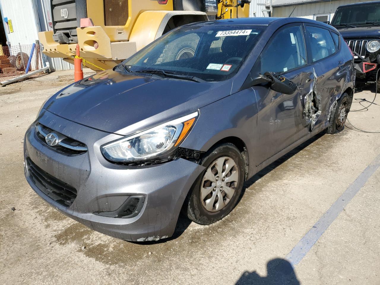 Lot #2902684310 2015 HYUNDAI ACCENT GS