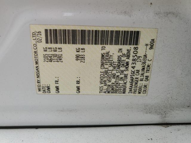 2016 NISSAN MAXIMA 3.5 - 1N4AA6AP1GC438508