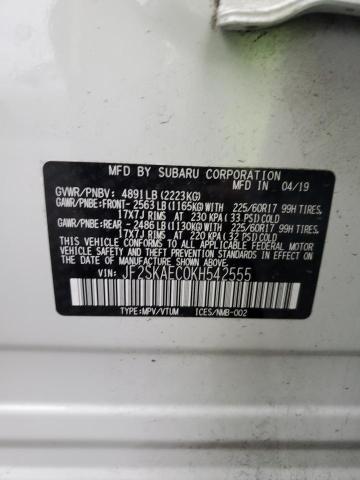 VIN JF2SKAEC0KH542555 2019 SUBARU FORESTER no.14