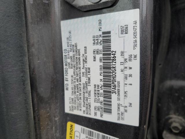 VIN 3FA6P0HD2GR128642 2016 Ford Fusion, SE no.12