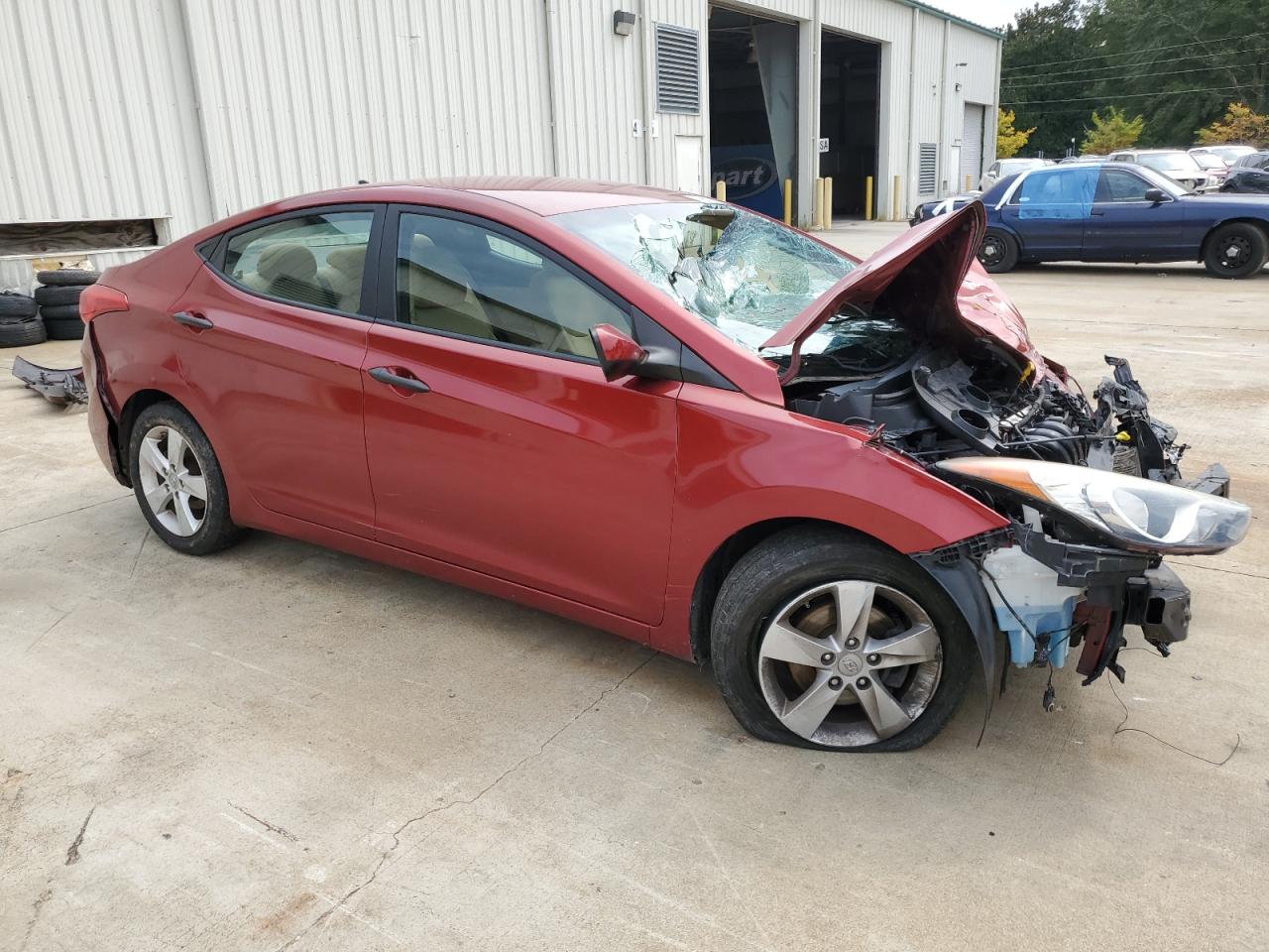 Lot #2909515333 2013 HYUNDAI ELANTRA GL