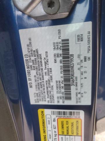 2017 FORD FUSION TIT - 3FA6P0RUXHR279938