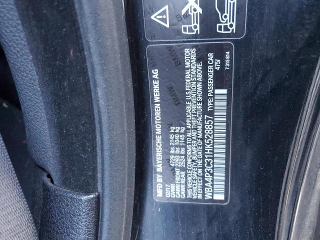 2017 BMW 440XI - WBA4P3C31HK528857