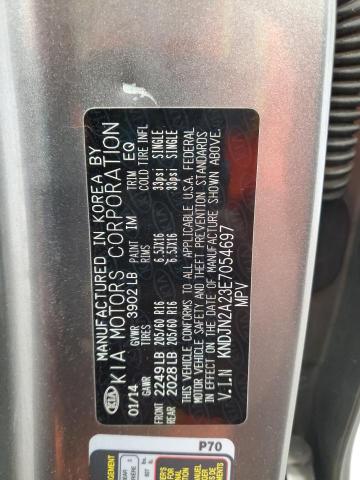 VIN KNDJN2A23E7054697 2014 KIA SOUL no.12