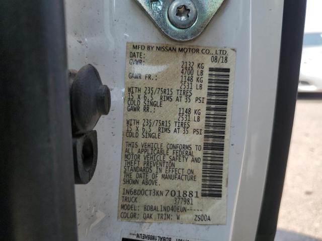 2019 NISSAN FRONTIER S - 1N6BD0CT3KN701881