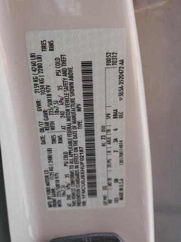 2017 FORD ESCAPE TIT - 1FMCU0J9XHUF02187