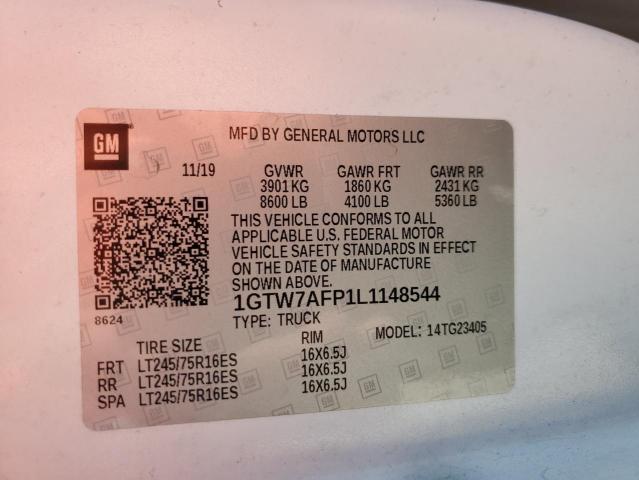 2020 GMC SAVANA G25 1GTW7AFP1L1148544