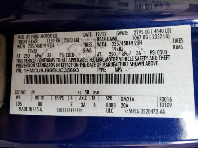 VIN 1FMCU9J96DUC35693 2013 Ford Escape, Titanium no.13