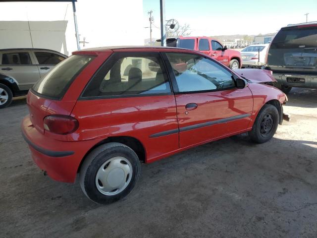 GEO METRO BASE 1996 red hatchbac gas 2C1MR2298T6777632 photo #4