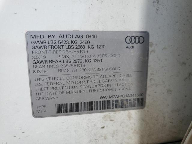 2017 AUDI Q5 PREMIUM - WA1M2AFP6HA041500