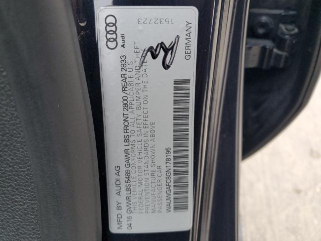 2016 AUDI A7 PREMIUM - WAUWGAFC8GN178195