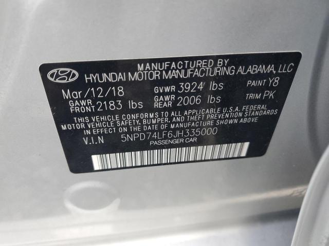 2018 HYUNDAI ELANTRA SE - 5NPD74LF6JH335000