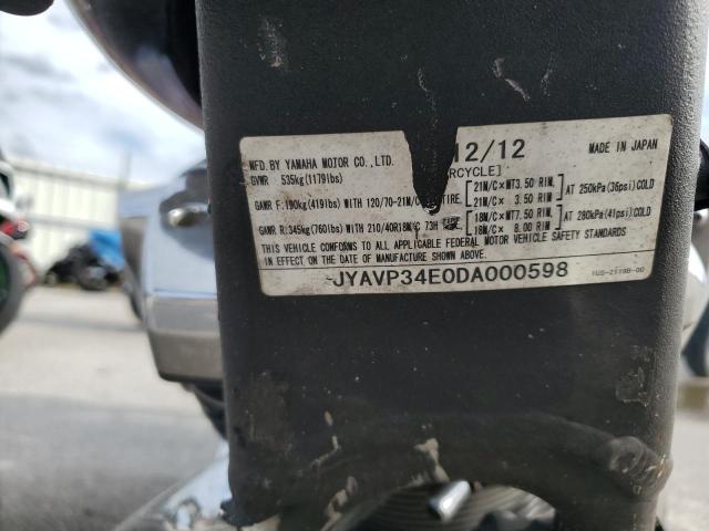 2013 YAMAHA XV1900 CU JYAVP34E0DA000598