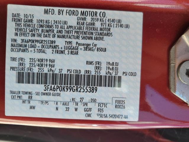 2016 FORD FUSION TIT - 3FA6P0K99GR255389