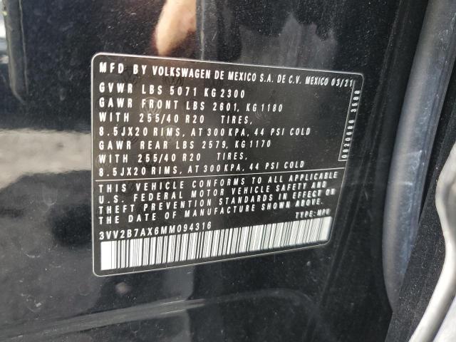 2021 VOLKSWAGEN TIGUAN SE - 3VV2B7AX6MM094316
