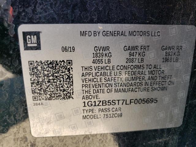 2020 CHEVROLET MALIBU LS - 1G1ZB5ST7LF005695