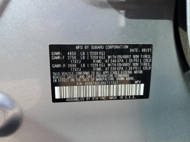 VIN 4S4BTADC6N3131557 2022 Subaru Outback, Premium no.14