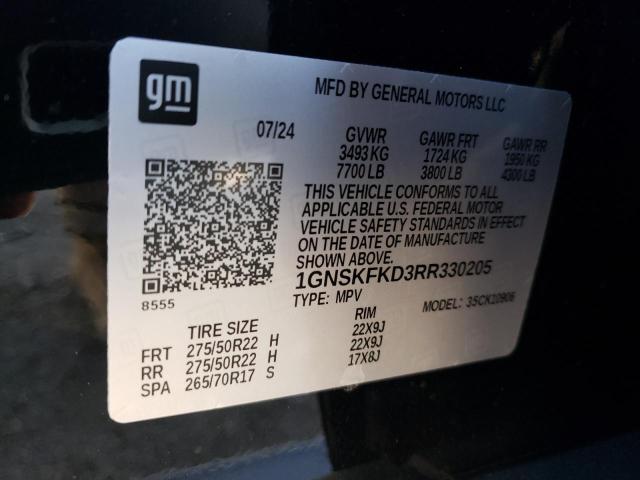 2024 CHEVROLET SUBURBAN K - 1GNSKFKD3RR330205