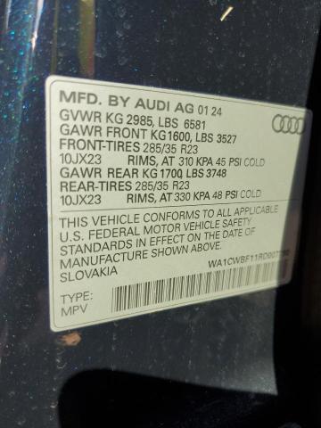 2024 AUDI SQ8 PRESTI WA1CWBF11RD007790