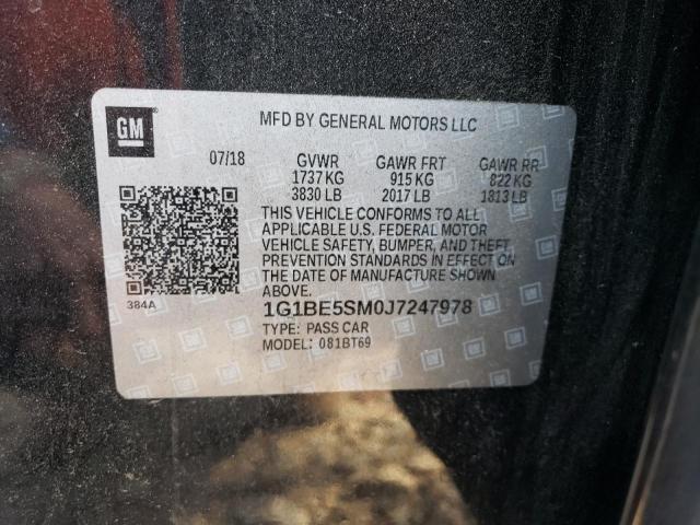 2018 CHEVROLET CRUZE LT - 1G1BE5SM0J7247978