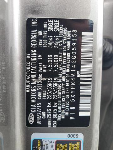 2016 KIA SORENTO SX - 5XYPK4A14GG059158