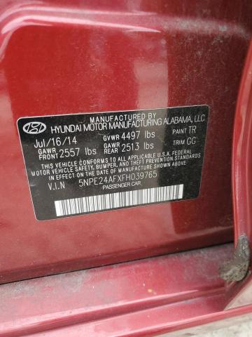 2015 HYUNDAI SONATA SE - 5NPE24AFXFH039765
