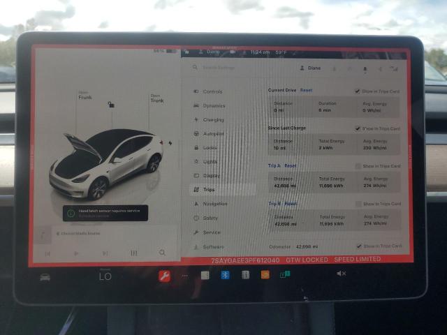 VIN 7SAYGAEE3PF612040 2023 Tesla MODEL Y no.9