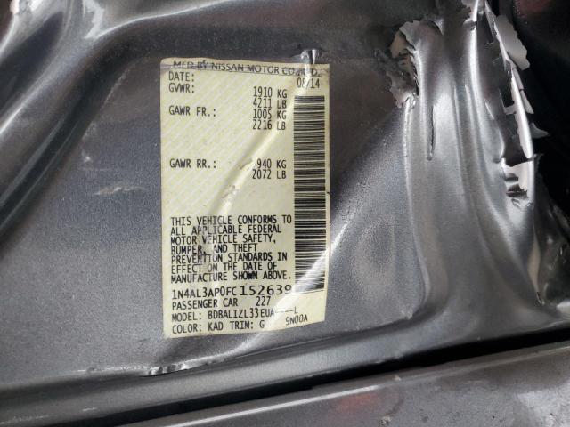 2015 NISSAN ALTIMA 2.5 - 1N4AL3AP0FC152639