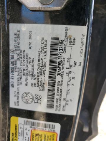 2020 FORD FUSION TIT - 3FA6P0RU8LR132686