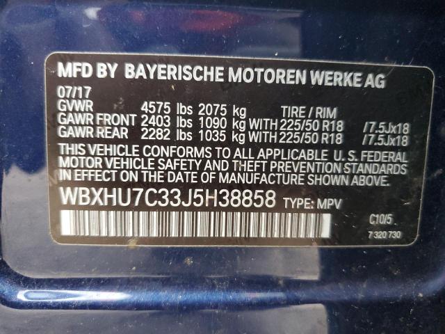 VIN WBXHU7C33J5H38858 2018 BMW X1, Sdrive28I no.13