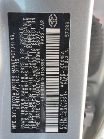 2015 TOYOTA CAMRY HYBR - 4T1BD1FK1FU155696