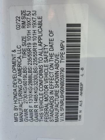 2022 HONDA ODYSSEY EL - 5FNRL6H90NB059790