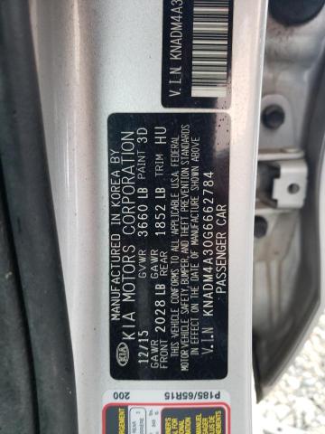 VIN KNADM4A30G6662784 2016 KIA Rio, LX no.12