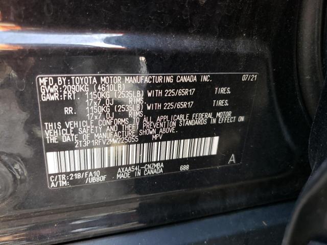 VIN 2T3P1RFV2MW225055 2021 Toyota RAV4, Xle no.13