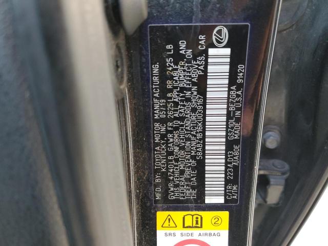 2019 LEXUS ES 350 - 58ABZ1B16KU039167