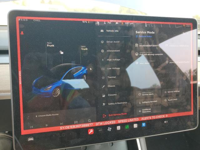 2019 TESLA MODEL 3 - 5YJ3E1EB3KF389977