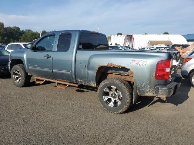 CHEVROLET SILVERADO 2012 blue 4dr ext flexible fuel 1GCRKSE74CZ103294 photo #3