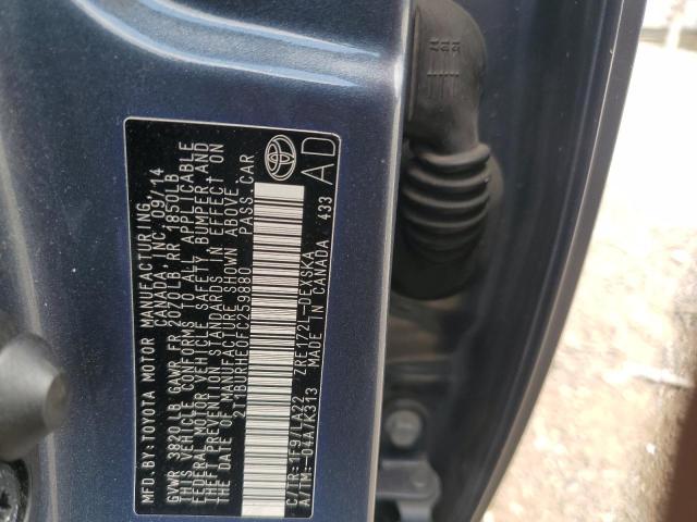 2015 TOYOTA COROLLA L - 2T1BURHE0FC259880