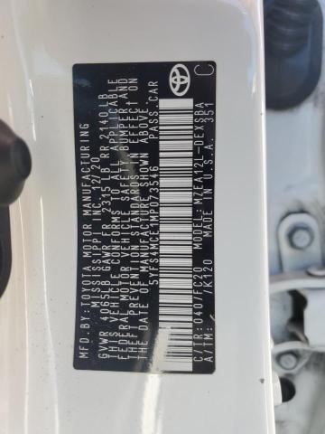 2021 TOYOTA COROLLA SE - 5YFS4MCE1MP073546
