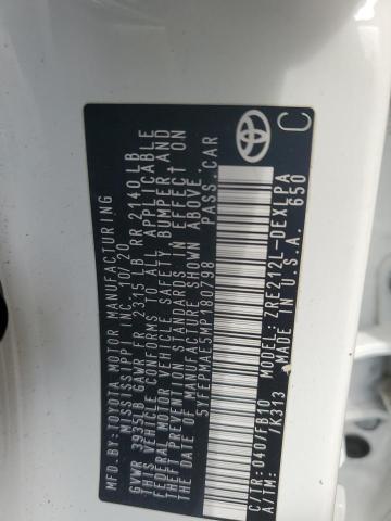 2021 TOYOTA COROLLA LE - 5YFEPMAE5MP180798