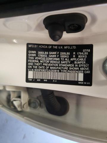 2018 HONDA CIVIC TYPE - SHHFK8G72JU203916