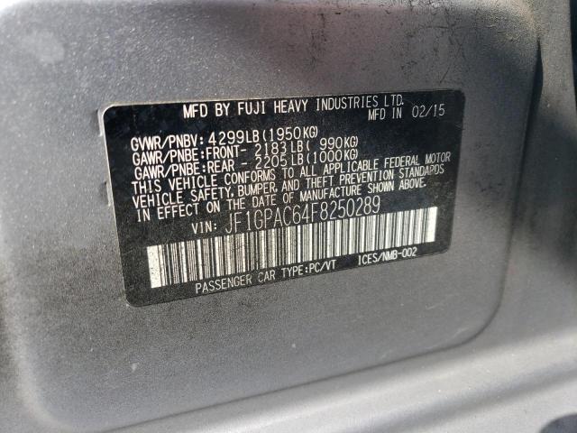 2015 SUBARU IMPREZA PR - JF1GPAC64F8250289