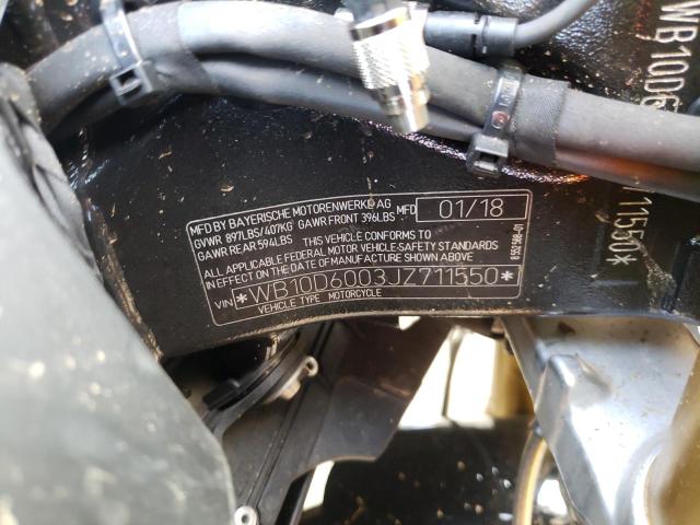 2018 BMW S 1000 RR - WB10D6003JZ711550