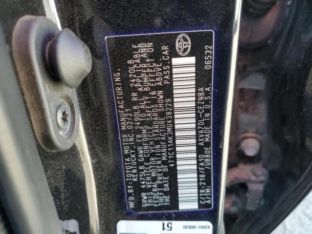 VIN 4T1C11AK3MU438229 2021 TOYOTA CAMRY no.12