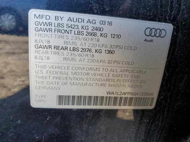 2016 AUDI Q5 PREMIUM WA1L2AFP9GA123666  70383494