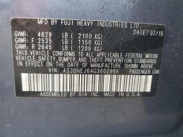 2016 SUBARU LEGACY 3.6 - 4S3BNEJ64G3002966