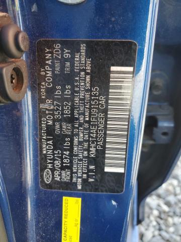 2015 HYUNDAI ACCENT GLS - KMHCT4AE1FU915135